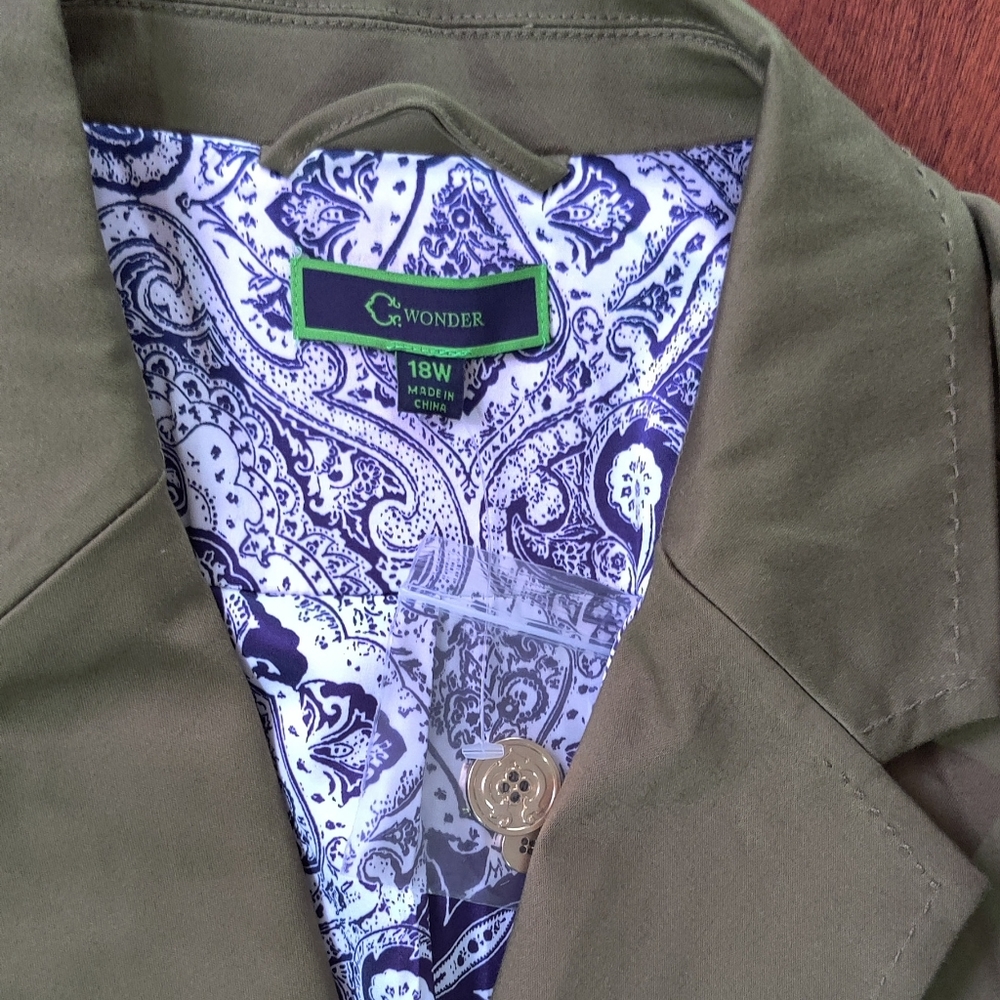 C. Womder coat women size 18